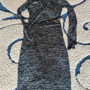 Wilfred Charcoal Long Sleeve Dress